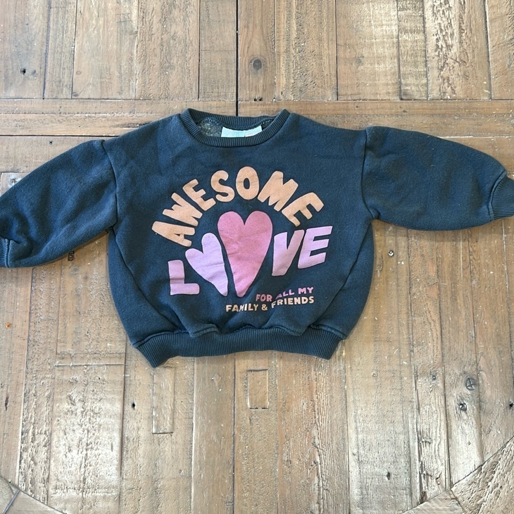 Zara awesome love sweatshirt